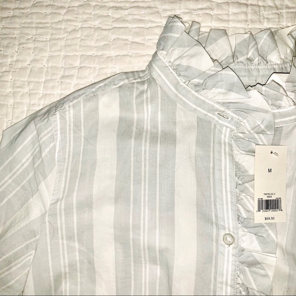Banana Republic Tops - NWT Banana Republic Ruffle Collar Button Down